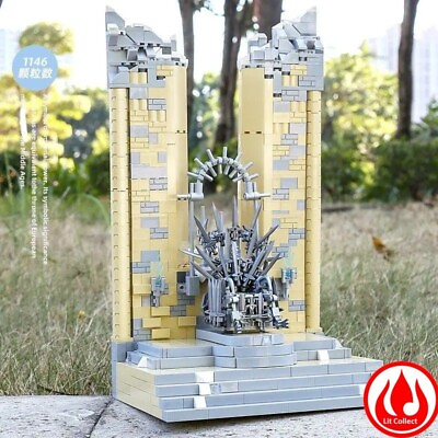 #ad 1146pcs Throne Iron Seat Building Sword Mini Brick Assembly Dragon Blocks Movie $69.00