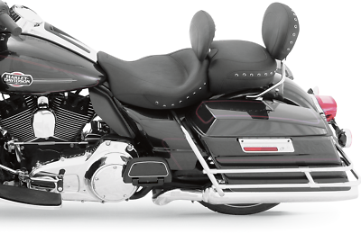 #ad Mustang Studded Super Solo Seat Removable Backrest Harley FLHX FLTR 08 20 79448 $661.50
