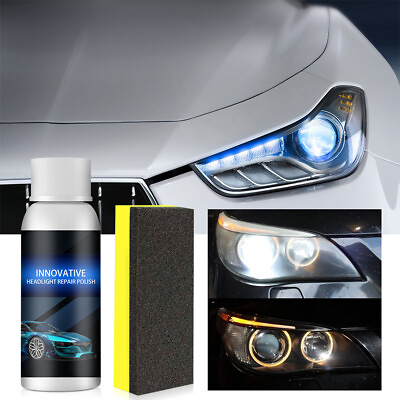 #ad Headlight Len Restoration Repair Kit Car Headlight Cleaner Polishing Liquid 30ml $7.95