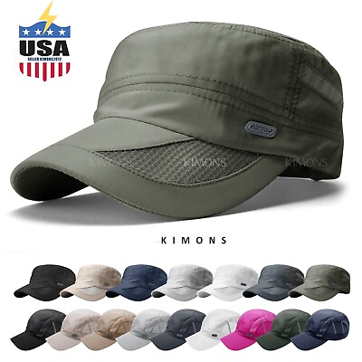 #ad Men#x27;s Classic Army Summer Military Cap Hat Cadet Patrol Style Brim Spring Summer $13.25