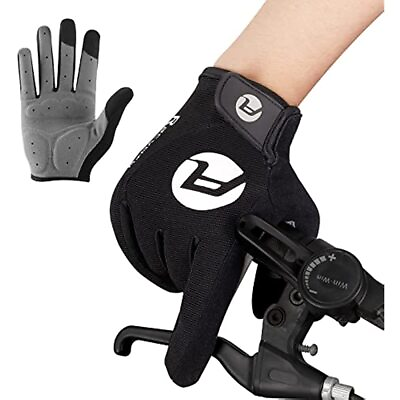 #ad Men Women Touch Screen Padded Full Finger Bike Gloves for Mountain Bike Gloves $8.98