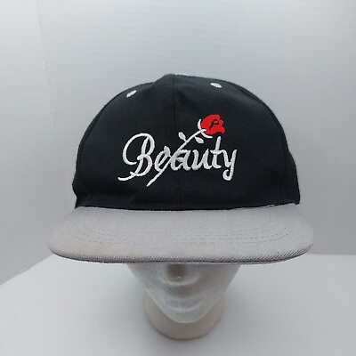 #ad Beauty Red Rose Snap back Hat Cap Embroidered Logo $14.99