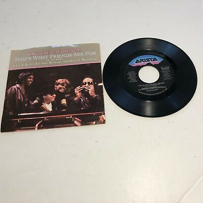 #ad KB166 45RPM Dionne amp; Friends Elton John That’s what friends are for Two ships $4.60