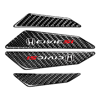 #ad Honda Civic Si Black Real Carbon Fiber Universal Auto Door Edge Guard Sticker $22.99