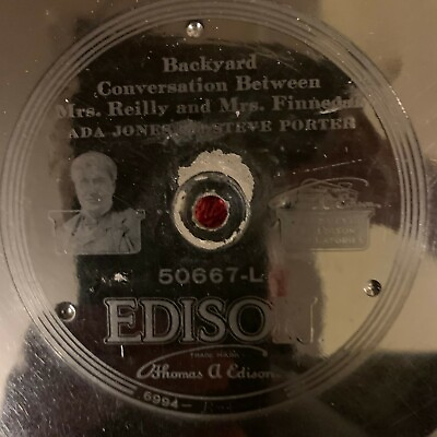 #ad EDISON DIAMOND DISC 50667 Ada Jones and Steve Porter Monroe Silver SEE DESC. $16.12