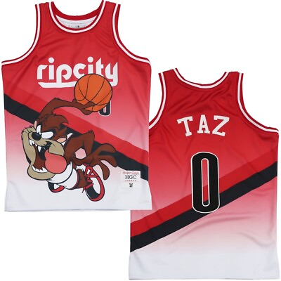 #ad Tasmanian Taz Devil Portland Men#x27;s Rip City Headgear Classics Basketball Jersey $65.00