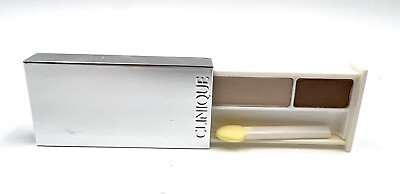 #ad New Clinique All About Shadow duo: 04 Ivory Bisque Bronze Satin Duo 1.3g $7.49