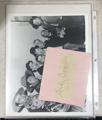 ANDY DEVINE Signed Autograph With Authenticity amp; Photo $114.76