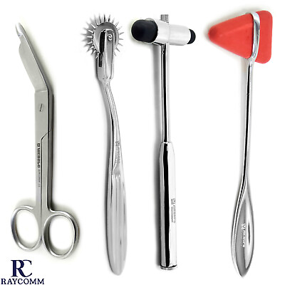 #ad Neurosurgical Diagnostic Medical Reflex Hammer Wartenberg Pin Wheel Instruments $7.49