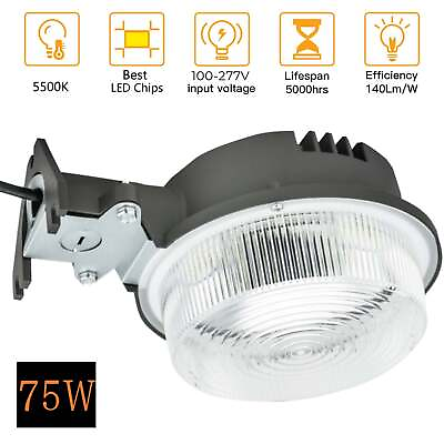 #ad LED Security Area Light 75 Watts Barn Light Dusk to Dawn with Photocell Sensor $34.99