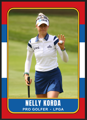 #ad 2021 Nelly Korda Future Star LPGA Golf Rookie Card Top Female Golfer $9.99