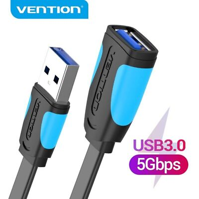 #ad USB Flat Extension Cable 3.0 USB Extender Data Cord Adapter Flash Drive Camera $7.21