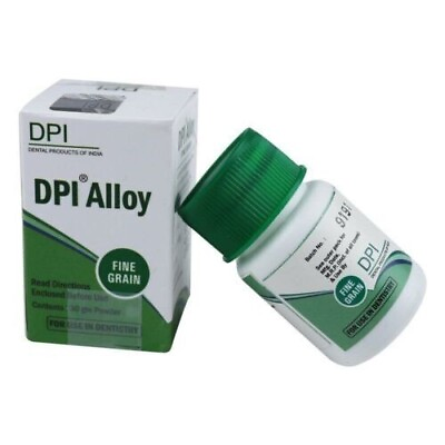 DPI Silver Amalgam Fine Grain Dental Filling Alloy 30 gms Bottle Fast Ship $44.99