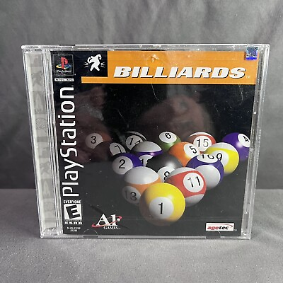 #ad Agetec Billiards Sony PlayStation 1 PS1 Video Game Pool Sports Factory Sealed $29.99