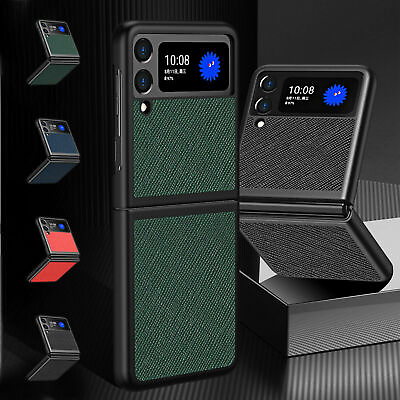 #ad Luxury Case For Samsung Galaxy Z Flip 3 5G Shockproof Leather Hybrid Cover $8.94