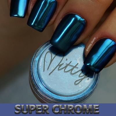 #ad Nail Art Duochrome chrome powder Mirror powder SUPER CHROME Aquamarine By Mitty $12.60