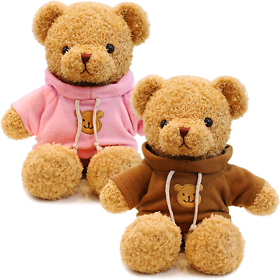 #ad Aoriher 2 Pieces Bears Stuffed Animal Plush Toys Gift 11.8 Inch Soft Stuffed Bea $24.43