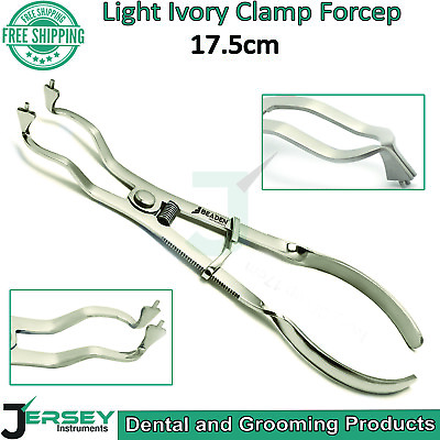 #ad Beaden® Rubber Dam Ivory Light Clamp Forceps Endodontic Dentist Laboratory Plier $12.75
