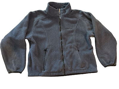 #ad Marmot Polartec Fleece Zip Up Navy Blue Jacket Women’s Size Medium $17.00