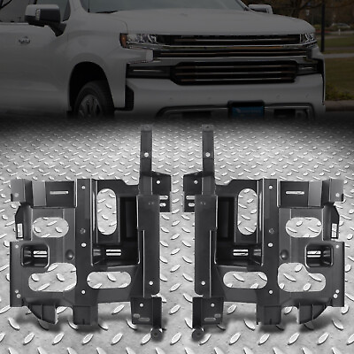 For 03 07 Chevy Silverado Avalanche Left amp; Right Side Headlight Mount Brackets $48.88