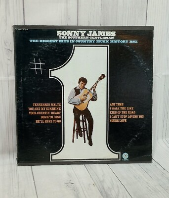 #ad Sonny James The Biggest #1 Hits in Country Music LP Your Cheating Heart $12.97