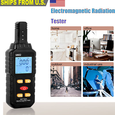 #ad Electromagnetic Field Tester Digital Sensor Reader EMF Meter Radiation Detector $21.84
