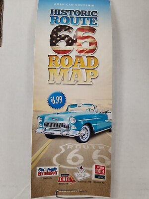 #ad HISTORIC ROUTE 66 TRAVEL ROAD MAP CHICAGO TO LA 97th 2023 EDITION BEST GUIDE $6.99