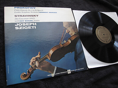 #ad Szigeti Prokofiev Concerto No. 1 Stravinsky Mercury MG50419 PROMO VG $9.50