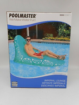#ad Poolmaster Imperial Inflatable Pool Lounger Floating Chair Pad $29.99