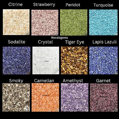 #ad Crushed Gemstone Coarse 3 5 MM Crushed Powder For Ring Inlay Woodwork Inlay $55.25