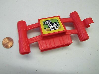 #ad Fisher Price Little People ZEBRA ZOO FENCE PIECE Railing Fencing for ZOO FUN $2.53