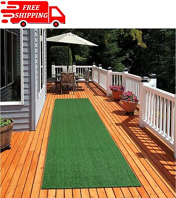 SweetHome Indoor amp; Outdoor Green Artificial Grass Turf Runner Rug FREE SHIPPING $30.78