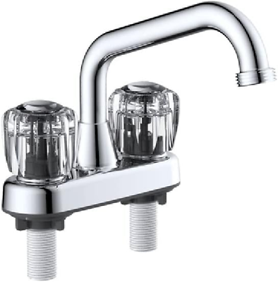 #ad Classic Chrome Two Handle Laundry Faucet 4 In. $48.04