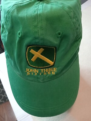 #ad #ad John Three Sixteen baseball cap Faith Factry green hat adjustable $13.45
