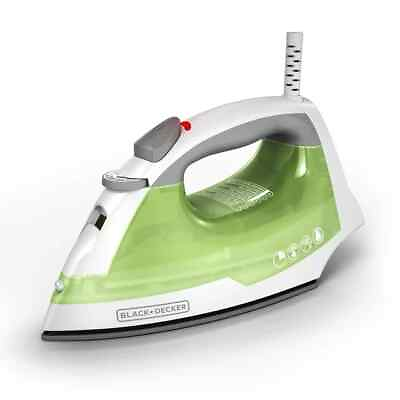 #ad BlackDecker Steam Iron Clothes Easy Steam With Compact Garment Portable IR02V T $22.99
