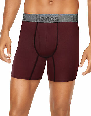 Hanes Men#x27;s 3 Pack Comfort Flex Boxer Briefs Fit Ultra Soft Cotton Stretch Wick $11.78