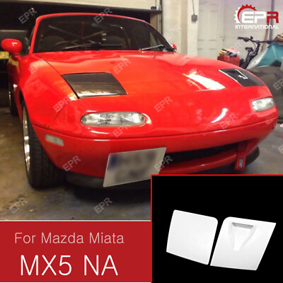 #ad For Mazda MX5 NA MK1 Miata 2pcs FRP LHS Vented Headlight Cover Unpainted $227.81
