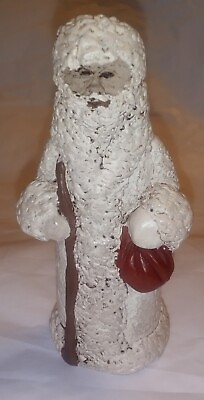 #ad Vintage White Santa Claus Father Frost Father Christmas Russian Soviet USSR $9.95