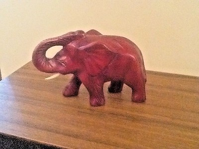 EXCELLENT HANDMADE CARVING OF AN ELEPHANT $17.00