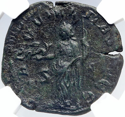 PHILIP I the ARAB Authentic Ancient SESTERTIUS Roman Coin CAPRICORN NGC i82892 $1123.65