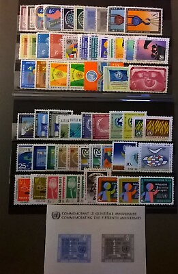 #ad UN NY 1960 1964 United Nations Scott 77 136 Complete MNH 5 Year Set $8.49