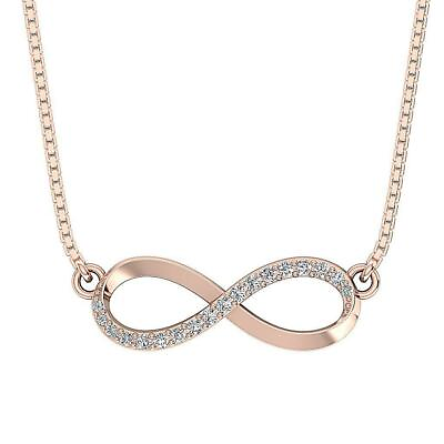 #ad #ad Fashion Pendant Necklace Round Diamond I1 G 0.25 Ct Rose Gold Appraisal 28.80mm $280.05