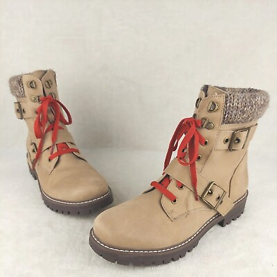 Womens Cliffs by White Mountain Marlee Boots Size 9.5 M Beige $41.20