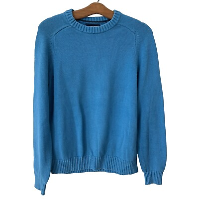 Lands#x27; End Cotton Drifter Crewneck Sweater Men#x27;s S Pullover Cozy Knit Fall $22.49