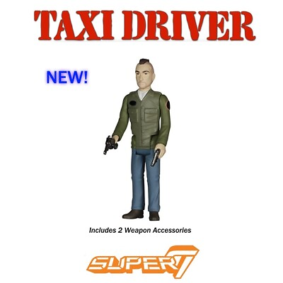 #ad Travis Bickle Taxi Driver Movie Funko pop Reaction Action Figure Super7 LOOSE $13.95