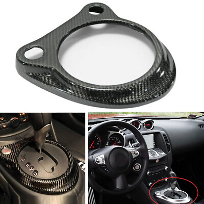 Carbon Gear Shifter Surround Cover Automatic Car For Nissan 370Z Z34 2009 2020 $65.98