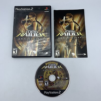 Lara Croft: Tomb Raider Anniversary Sony PlayStation 2 2007 Complete W Manual $18.95