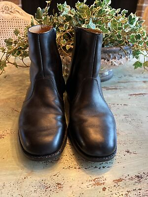 #ad Hitchcock Exeter Mens Side Zip Brown Dress Ankle Boots Made England Size 5.5 $49.99