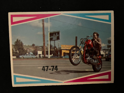 #ad 1972 Donruss Street Choppers amp; Hot Bikes #8 Harley 47 74 Ex $3.00