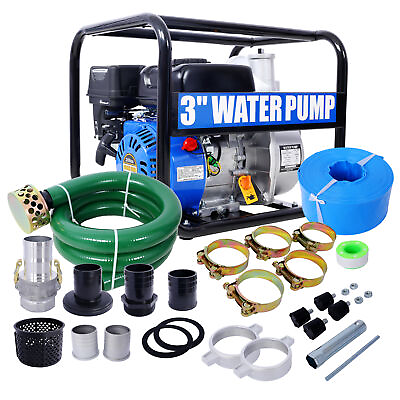 Full Trash Water Pump 3quot; 209cc 7HP 4 stroke OHV ENGINE Gas Powered #ad $447.06